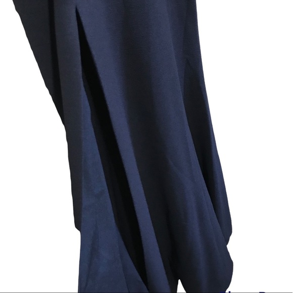 Dress the Population Women's Sandra Plunging Neckline Solid Slit Dress Size XS - Picture 6 of 11